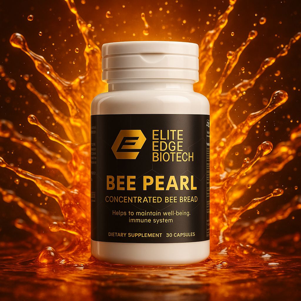 Bee Pearl — Advanced Bee Bread & Vitamin C Superfood Complex | Natural Energy, Immunity & Vitality Support | Antioxidant & Nutrient-Rich Formula | Elite Edge Health