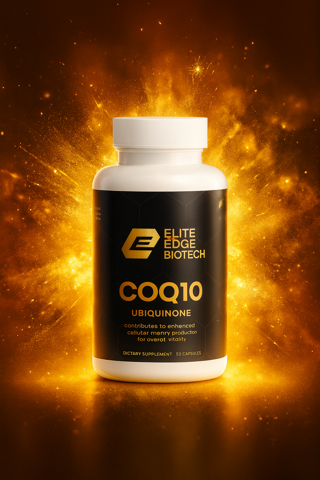 CoQ10 Ubiquinone — Advanced Cellular Energy & Heart Health Support | Antioxidant Protection & ATP Production Formula | Elite Edge Health