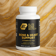 D3 + K2 Ultra — Bone, Calcium & Heart Health Support | Vitamin D3 (Cholecalciferol) + K2 (MK-7) with BioPerine® | Promotes Strong Bones & Arteries | Elite Edge Health