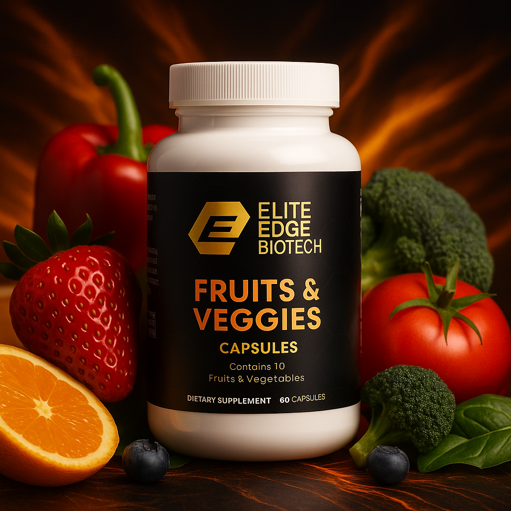 Digestive Health — Apple Fiber & Antioxidant Capsule Blend | Supports Digestion, Heart & Cellular Wellness | Apple Fiber, Beet Root, Blueberry & Ginger Formula | Elite Edge Health