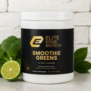 Ultra Cleanse Smoothie Greens — Organic Superfood Detox & Energy Blend | Spirulina, Chlorella, Milk Thistle & Ginseng | Whole-Food Greens Powder for Digestion, Immunity & Vitality | Elite Edge Health