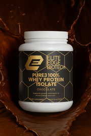Chocolate Whey Protein Isolate — Premium Pure3 100% Whey Isolate | Elite Edge Biotech