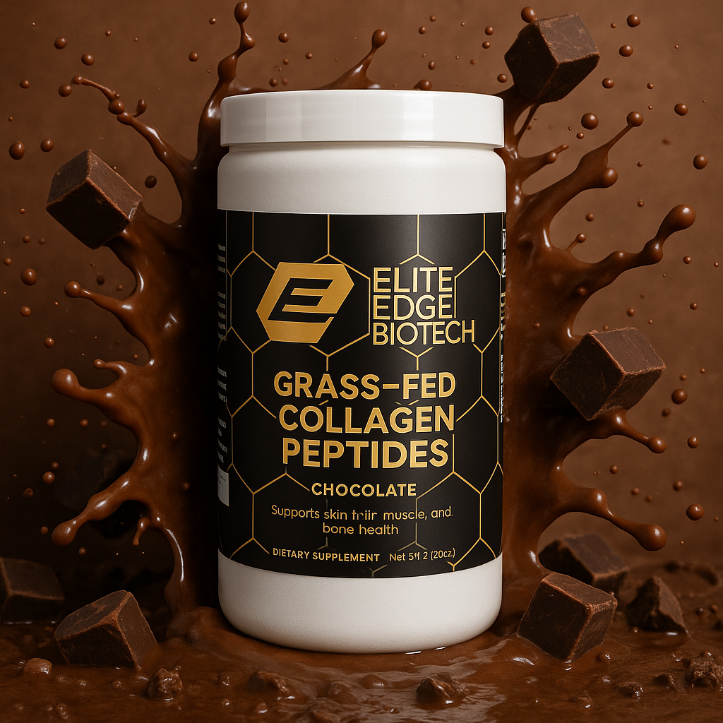 Grass-Fed Collagen Peptide Powder (Chocolate) — Skin, Joint & Muscle Support | Elite Edge Health