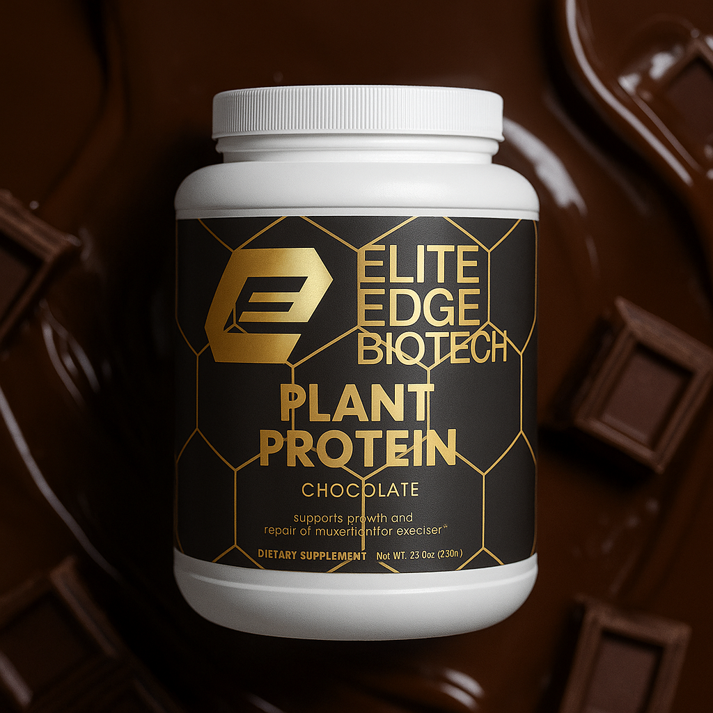 Plant Protein Powder (Chocolate) | 21g Complete Vegan Protein for Muscle Recovery, Energy & Lean Nutrition | Dairy-Free, Soy-Free, Gluten-Free | Rich Chocolate Flavor