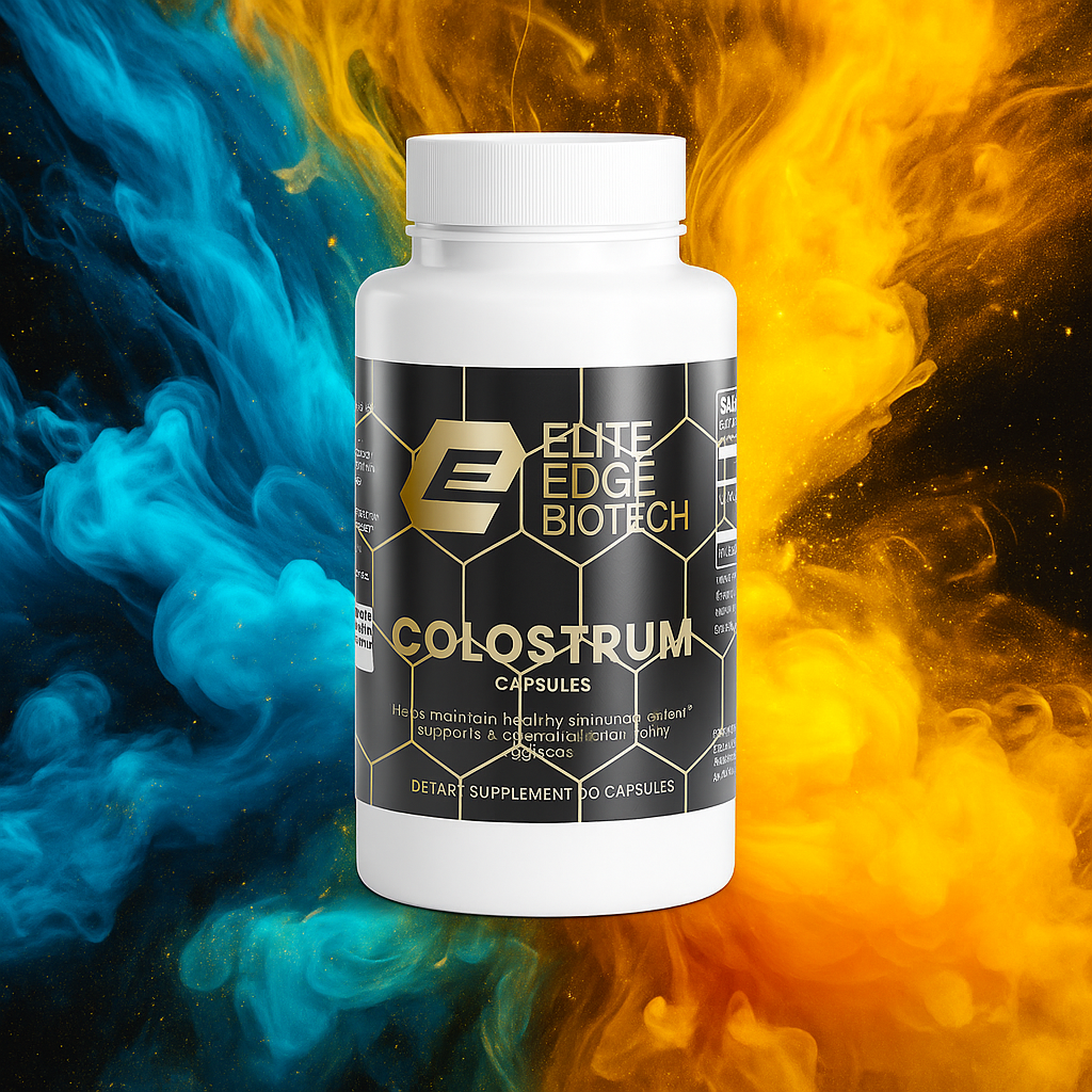 Colostrum Capsules — 30% IgG (500mg) | Immune Defense, Gut Health & Recovery Support | Bovine Colostrum Supplement | Elite Edge Health