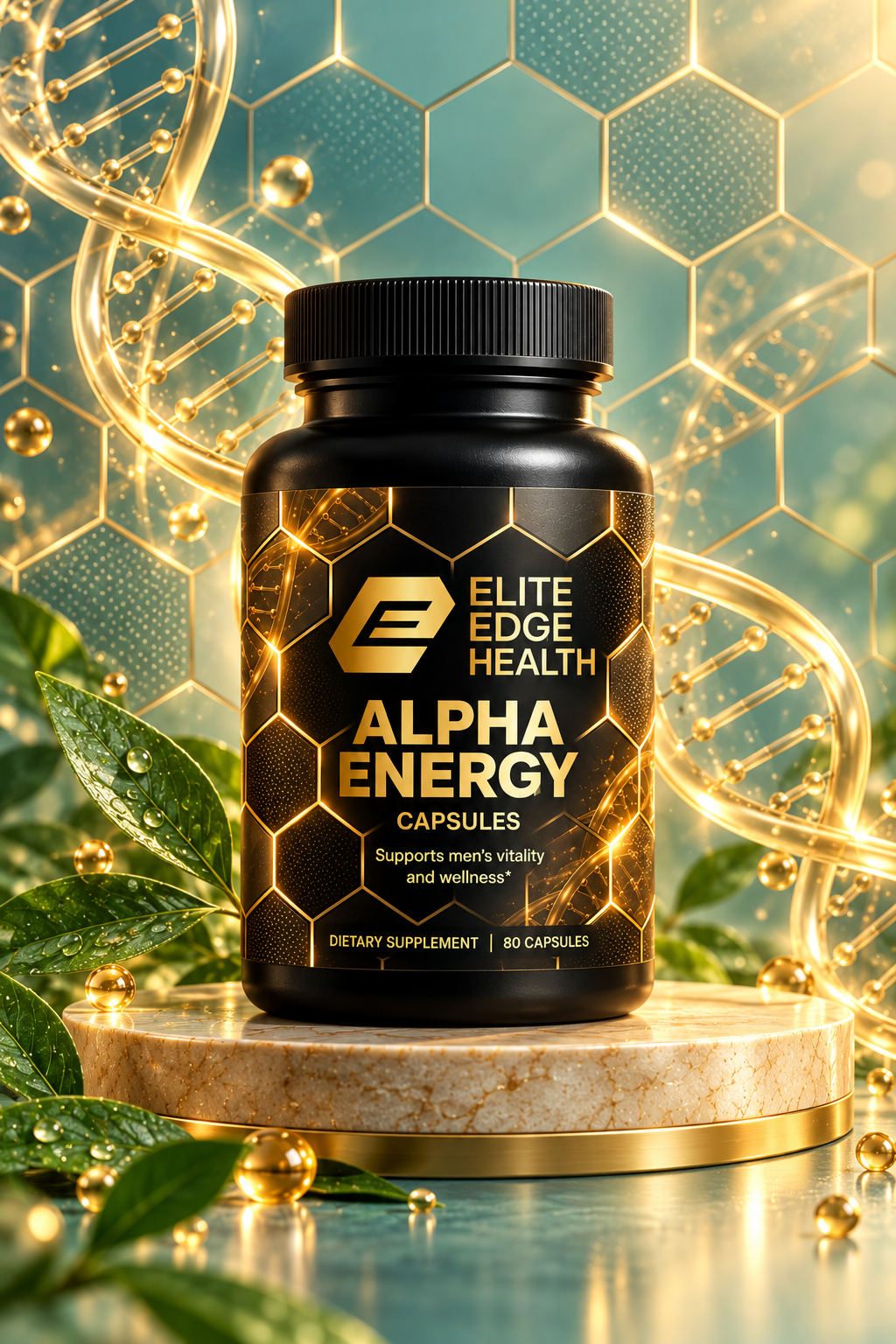 Men’s Vitality Complex — Tribulus, Longjack, Horny Goat Weed & Saw Palmetto Formula for Energy, Libido & Strength | Elite Edge Health