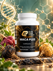 Maca Plus — Triple-Blend Organic Red, Black & Yellow Maca Root Capsules | Hormonal Balance, Energy, Libido & Stamina Support | Elite Edge Health