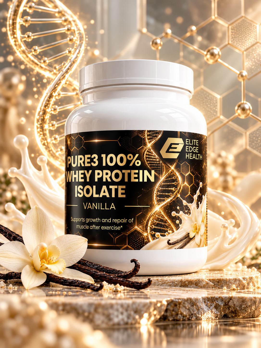 Vanilla Whey Protein Isolate — Premium 100% Whey Isolate | Elite Edge Health