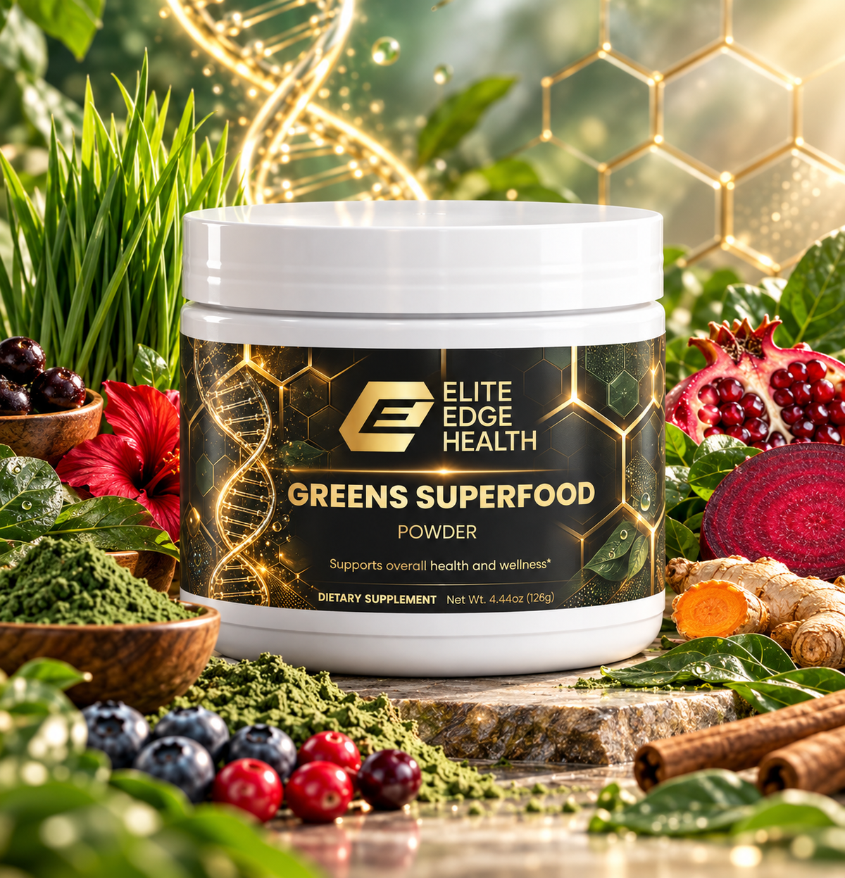 Super Greens Powder — Advanced Daily Nutrient & Wellness Blend | Elite Edge Health