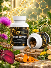 Elite Edge Liver Detox + Regeneration Support — Turmeric, Milk Thistle & Beetroot Formula for Natural Liver Health | Elite Edge Health