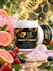 Energy Powder — Guava Berry Flavor | Clean Energy & Focus Drink Mix with Natural Caffeine, L-Theanine, Electrolytes & B-Vitamins for Smooth Energy, Hydration & Mental Performance