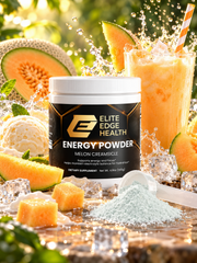 Energy Powder — Melon Creamsicle Sugar-Free Energy & Focus Drink | Clean Caffeine, L-Theanine & Electrolytes for Sustained Energy & Hydration | Elite Edge Health