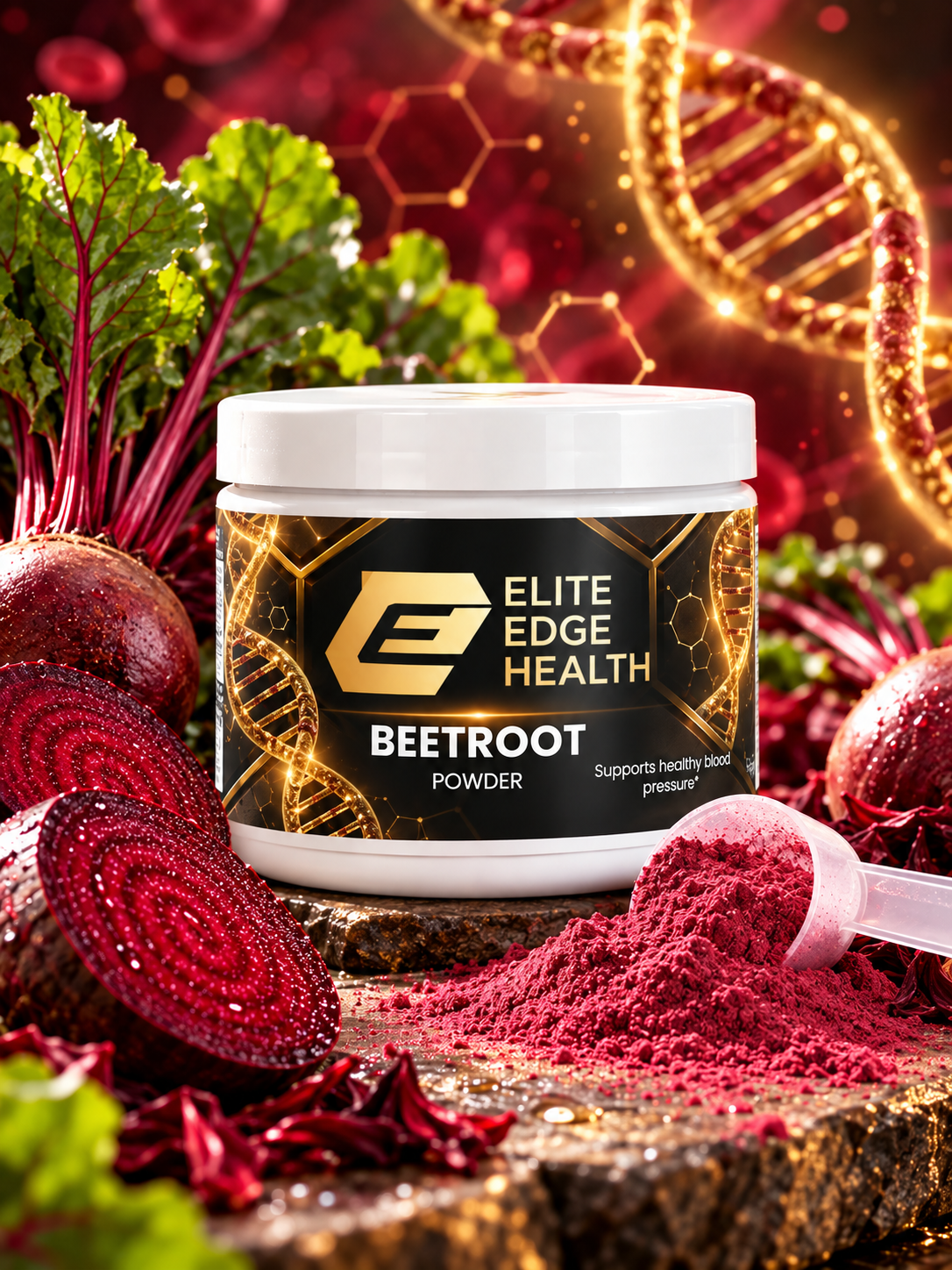 Beetroot Powder — Natural Circulation & Endurance Support Formula | Elite Edge Health