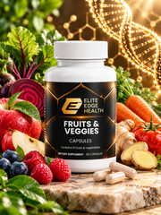 Digestive Health — Apple Fiber & Antioxidant Capsule Blend | Supports Digestion, Heart & Cellular Wellness | Apple Fiber, Beet Root, Blueberry & Ginger Formula | Elite Edge Health