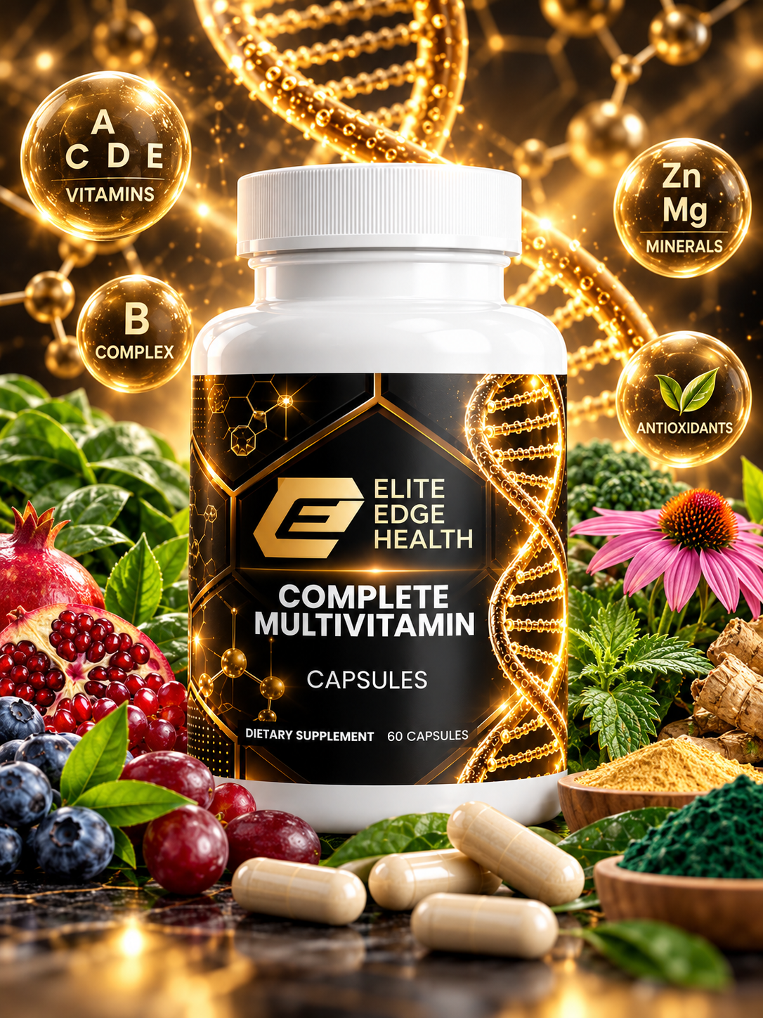 Elite Edge Multivitamin + Antioxidant Complex — Complete Daily Energy, Immunity & Performance Support | Elite Edge Health