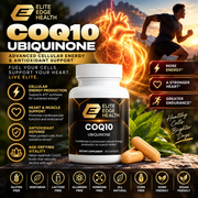 CoQ10 Ubiquinone — Advanced Cellular Energy & Heart Health Support | Antioxidant Protection & ATP Production Formula | Elite Edge Health