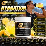 Lemonade HYDRATION — Advanced Electrolyte Drink Mix | Sugar-Free, Keto-Friendly Hydration & Endurance Support | Caffeine-Free Lemonade Flavor | Elite Edge Health