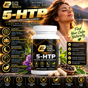 5-HTP Mood Support | Natural Serotonin Booster for Calm, Relaxation & Sleep | Griffonia Seed Extract with Calcium for Emotional Balance & Stress Relief