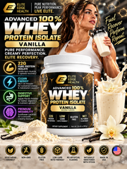 Vanilla Whey Protein Isolate — Premium Advanced 100% Whey Isolate | Elite Edge Health
