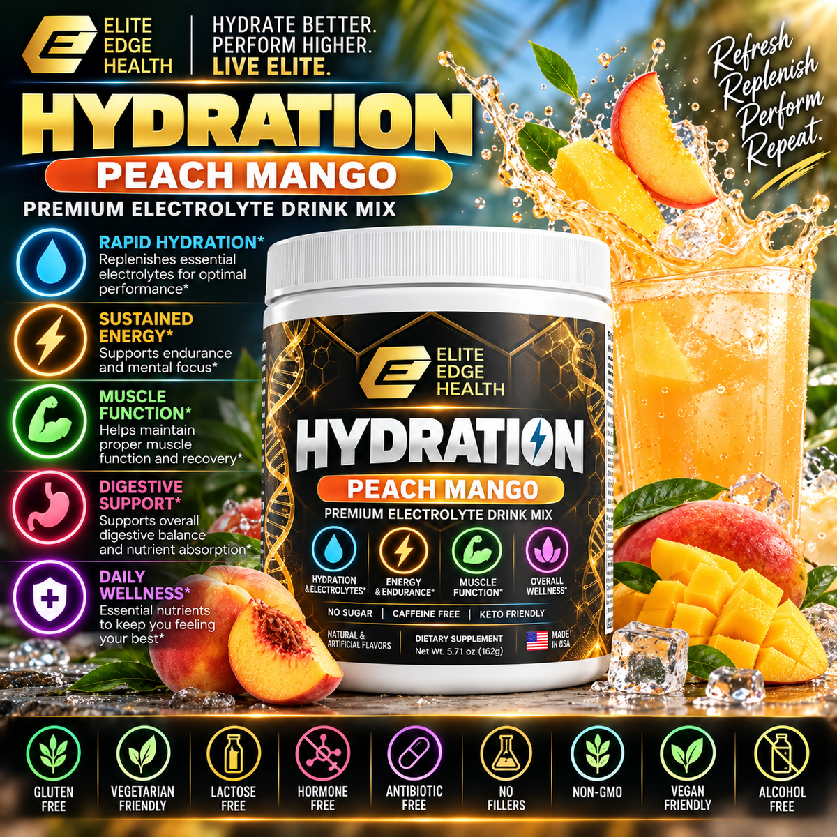 Hydration Powder (Peach Mango)