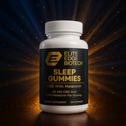Deep Sleep CBD Gummies – 25mg CBD + 5mg Melatonin | Rest & Recovery (100 Count)